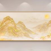 Golden Peaks Under the Sun