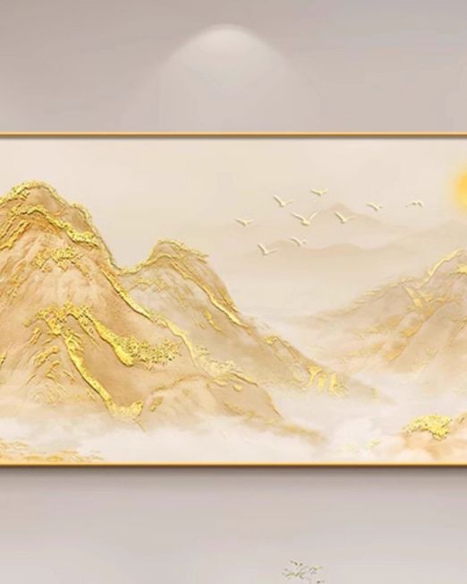 Golden Peaks Under the Sun